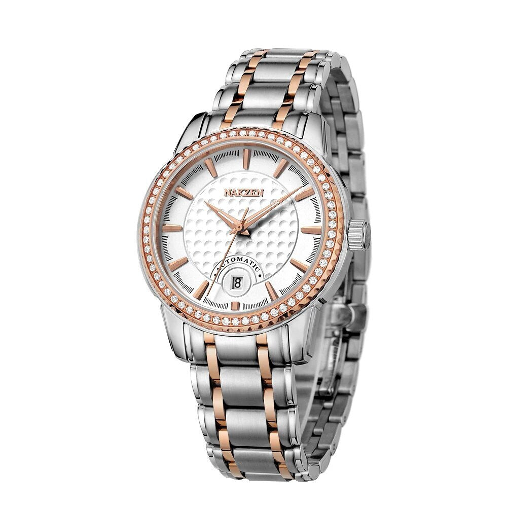 NAKZEN Men Business Mechanical Watch Men's Automatic Miyota 8215 Movt Diamond Watches Sapphire Wrist Watch Waterproof Clock-1